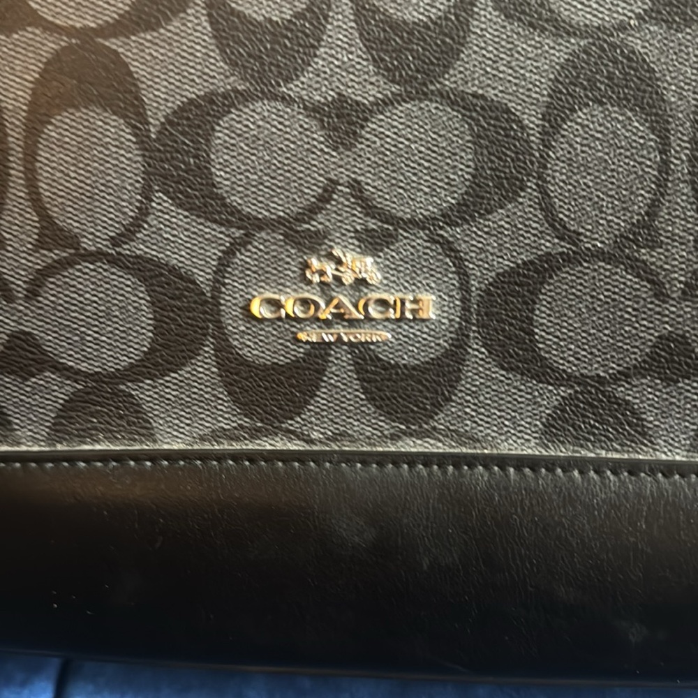 COACH | Black Signature Canvas Sierra Mini Satchel Authentic - Picture 5 of 15
